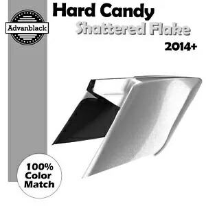 14+ ハーレー Advanblack HARD CANDY SHATTERED FLAKE CVO 拡張サイドカバー用 For 14+ Harley Advanblack HARD CANDY SHATTERED FLAKE CVO Extended Side Cover 【並行輸入品】