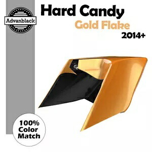 ハーレー Advanblack ハードキャンディゴールドフレーク CVO ストレッチ拡張サイドカバー For Harley Advanblack HARD CANDY GOLD FLAKE CVO Stretched Extended Side Cover 【並行輸入品】