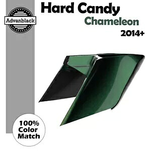 14+ ハーレー Advanblack HARD CANDY CHAMELEON FLAKE CVO 拡張サイドカバー用 For 14+ Harley Advanblack HARD CANDY CHAMELEON FLAKE CVO Extended Side Cover 【並行輸入品】