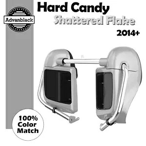 2014 年以降のハーレー ツーリング HARD CANDY SHATTERED Advanblack 下部ベンテッド フェアリングに適合 Fits 2014+ Harley Touring HARD CANDY SHATTERED Advanblack Lower Vented Fairing 【並行輸入品】
