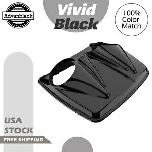 デュアル 8 インチ スピーカー蓋 VIVID BLACK ハーレー レイザー、チョップド & キング ツアー パック用 Dual 8'' Speaker Lids VIVID BLACK For Harley Razor, Chopped & King Tour Pak Pack 【並行輸入品】