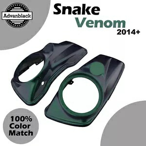 Advanblack Snake Venom 8 インチ サドルバッグ スピーカー蓋 14 歳以上 ハーレー ツーリング用 Advanblack Snake Venom 8 inches Saddlebag Speaker Lids For 14+ Harley Touring 【並行輸入品】