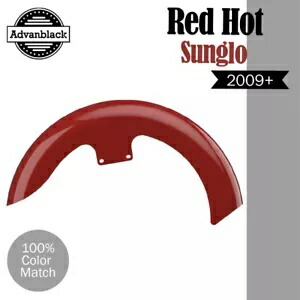 Advanblack レッドホットサングロ 21 インチリビールラッパーハガーフロントフェンダーハーレーに適合 Advanblack Red Hot Sunglo 21 inch Reveal Wrapper Hugger Front Fender Fits Harley 【並行輸入品】 103,400円