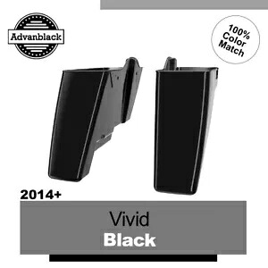 ビビッドブラック カットアウトなし ストレッチ拡張サドルバッグ 2014年以降のハーレーツーリングに適合 Vivid Black No Cutout Stretched Extended Saddlebag Fits 2014+ Harley Touring 【並行輸入品】｜カスタムパーツ WORLD倉庫