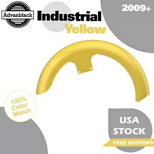 インダストリアルイエロー 21インチ リビールラッパーハガー フロントフェンダー ハーレーストリートロード用 Industrial Yellow 21\