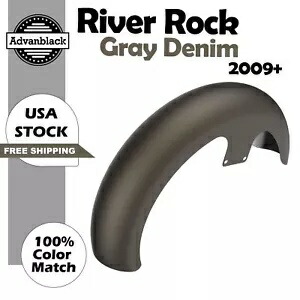 River Rock グレーデニム 21 インチ リビール ラッパー ハガー フロントフェンダー ハーレー 09+ に適合 River Rock Gray Denim 21 inch Reveal Wrapper Hugger Front Fender Fits Harley 09+ 【並行輸入品】 103,400円