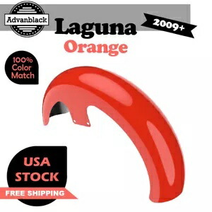 ラグナオレンジ 21インチ リビールラッパーハガー フロントフェンダー ハーレーストリートロード 09+用 Laguna Orange 21\