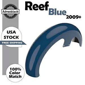 リーフブルー 21 インチ リビール ラッパー ハガー フロントフェンダー 09+ ハーレーダビッドソンに適合 Reef Blue 21 inch Reveal Wrapper Hugger Front Fender Fits 09+ Harley Davidson 【並行輸入品】