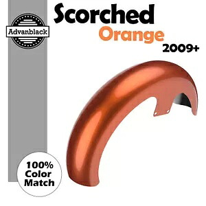 スコーチオレンジ 21 インチ リビール ラッパー ハガー フロントフェンダー ハーレー ツーリング 09+ に適合 Scorched Orange 21\