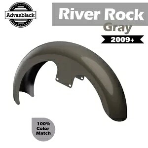 River Rock グレー 21 インチ リビール ラッパー ハガー フロントフェンダー ハーレーダビッドソン 09+ に適合 River Rock Gray 21" Reveal Wrapper Hugger Front Fender Fits Harley Davidson 09+ 【並行輸入品】｜カスタムパーツ WORLD倉庫
