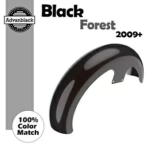 Advanblack 21 インチ リビール ラッパー ハガー フロント フェンダー BLACK FOREST 09+ ハーレーに適合 Advanblack 21\