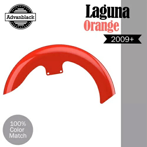 ラグナ オレンジ 19 インチ リビール ラッパー ハガー フロントフェンダー 09+ ハーレー ストリート ロード用 Laguna Orange 19\