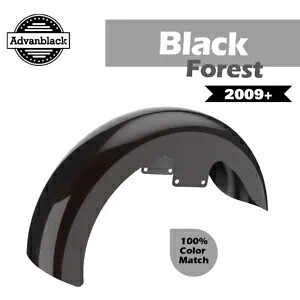 Advanblack ブラック フォレスト 19 インチ リビール ラッパー ハガー フロント フェンダー 2009+ ハーレー用 Advanblack Black Forest 19\
