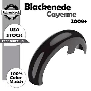 ブラック カイエン 21 インチ リビール ラッパー ハガー フロント フェンダー 2009 年以降のハーレーに適合 Blackened Cayenne 21 inches Reveal Wrapper Hugger Front Fender Fits 2009+ Harley 【並行輸入品】