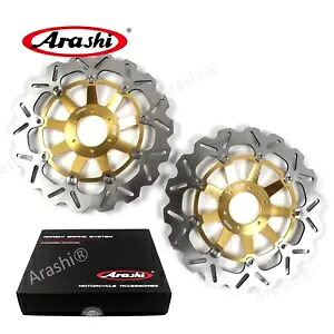 嵐 フロント ブレーキ ディスク ローター ホンダ CBR1100XX 1999 - 2007 2006 2005 2004 GD Arashi Front Brake Disc Rotors For Honda CBR1100XX 1999 - 2007 2006 2005 2004 GD 【並行輸入品】