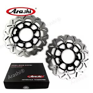 フロントブレーキディスクローター スズキ GSXR600 2006-2007 GSX R600 GSX-R600 ブラック Front Brake Disc Rotors Fit For Suzuki GSXR600 2006-2007 GSX R600 GSX-R600 Black 【並行輸入品】