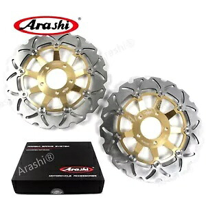 フロントブレーキディスクローター スズキ GSF600 バンディット 2000-2004 GSF 600 バンディット ゴールド Front Brake Disc Rotors For Suzuki GSF600 BANDIT 2000-2004 GSF 600 BANDIT Gold 【並行輸入品】