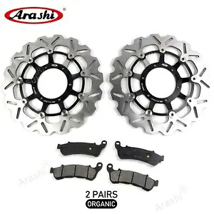 フロントブレーキローター & ブレーキパッド ホンダ CB1000R ABS 2009 - 2014 2010 2011 BK Front Brake Rotors & Brake Pads For Honda CB1000R ABS 2009 - 2014 2010 2011 BK 【並行輸入品】