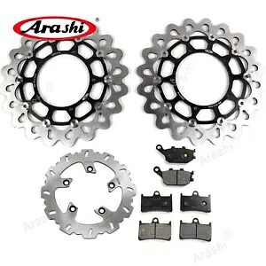 フロントリアブレーキディスクローター & ブレーキパッドヤマハ YZF R1 2004 2005 YZF-R1 BK Front Rear Brake Disc Rotors & Brake Pads For Yamaha YZF R1 2004 2005 YZF-R1 BK 【並行輸入品】