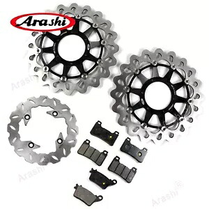 フロントリアブレーキローター & ブレーキパッド ホンダ CBR1000RR 2008 - 2015 2014 13 BK Front Rear Brake Rotors & Brake Pads For Honda CBR1000RR 2008 - 2015 2014 13 BK 【並行輸入品】