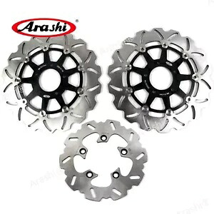 フロントリアブレーキロータースズキ SV1000S/SV1000 2003 2004 2005 2006 2007 BK Front Rear Brake Rotors For Suzuki SV1000S / SV1000 2003 2004 2005 2006 2007 BK 【並行輸入品】
