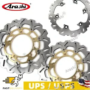 スズキ ハヤブサ GSX1300R ABS 2013 - 2020 ゴールド フロント リア ブレーキ ディスク ローター For Suzuki Hayabusa GSX1300R ABS 2013 - 2020 Gold Front Rear Brake Disc Rotor 【並行輸入品】|カスタムパーツ WORLD倉庫