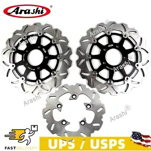 フロントリアブレーキロータースズキ GSXR750 GSXR600 GSX-R750/600 2004 2005 B US Front Rear Brake Rotors For Suzuki GSXR750 GSXR600 GSX-R750 / 600 2004 2005 B US 【並行輸入品】|カスタムパーツ WORLD倉庫