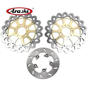 嵐 GSXR1000 フロント & リアブレーキディスクロータースズキ GSXR 1000 2001-2002 Arashi GSXR1000 Front & Rear Brake Disc Rotors For Suzuki GSXR 1000 2001-2002 【並行輸入品】