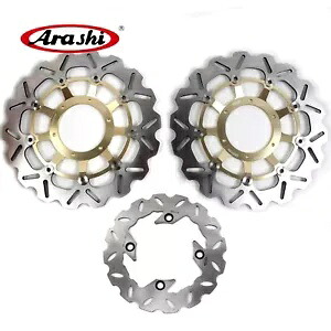 嵐 フロント & リア ブレーキ ローター ホンダ CBR1000RR / CBR-1000-RR 2004 2005 GD用 Arashi Front & Rear Brake Rotors For Honda CBR1000RR / CBR-1000-RR 2004 2005 GD 【並行輸入品】