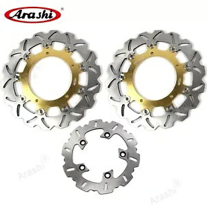 フロント & リアブレーキディスクローターヤマハ YZF-R6 / YZF R6 / YZFR6 2003 2004 G0D Front & Rear Brake Disc Rotors For Yamaha YZF-R6 / YZF R6 / YZFR6 2003 2004 G0D 【並行輸入品】