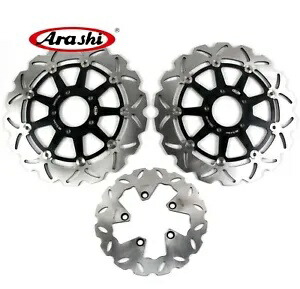 フロント & リアブレーキローターディスクスズキハヤブサ 1999 - 2007 2000 2001 2002 03 BK Front & Rear Brake Rotors Disc Suzuki Hayabusa 1999 - 2007 2000 2001 2002 03 BK 【並行輸入品】