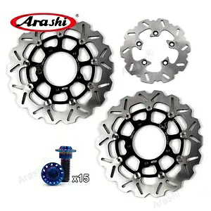 スズキ GSXR1000 2005 - 2008 のフロントとリアのブレーキディスクローターボルトネジに適合。 Fit Suzuki GSXR1000 2005 - 2008 Front and Rear Brake Disc Rotor Bolts Screws 【並行輸入品】