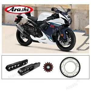 嵐 スイングアームとフロント 16T リア 43T スプロケット スズキ GSXR600 2011 - 2020用 Arashi Swingarm and Front 16T Rear 43T Sprocket For Suzuki GSXR600 2011 - 2020 【並行輸入品】