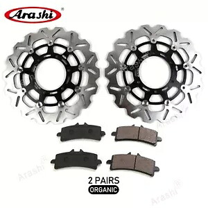 嵐 フロント ブレーキ ローター & パッド スズキ GSXR1000 / GSX R1000 2012 - 2014 BK Arashi Front Brake Rotors & Pads For Suzuki GSXR1000 / GSX R1000 2012 - 2014 BK 【並行輸入品】｜カスタムパーツ WORLD倉庫