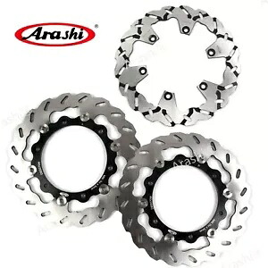 嵐 フロント リア ブレーキ ディスク ローター ヤマハ XP 500 T-MAX / ABS 2008 - 2011 BK用 Arashi Front Rear Brake Disc Rotors For Yamaha XP 500 T-MAX / ABS 2008 - 2011 BK 【並行輸入品】｜カスタムパーツ WORLD倉庫