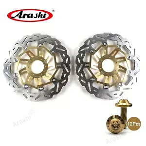 フロントブレーキローター & ボルトホンダ CRF1000L アフリカツイン ABS 2016 - 2019 18 GD Front Brake Rotors & Bolts For Honda CRF1000L AFRICA TWIN ABS 2016 - 2019 18 GD 【並行輸入品】