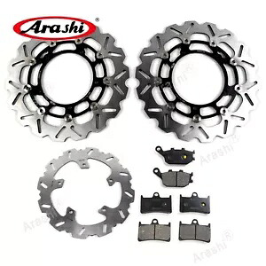 Yamaha FZ8 800 ABS 2011 - 2015 フロントリアブレーキローターオーガニックブレーキパッドに適合 Fit Yamaha FZ8 800 ABS 2011 - 2015 Front Rear Brake Rotors Organic Brake Pads 【並行輸入品】｜カスタムパーツ WORLD倉庫
