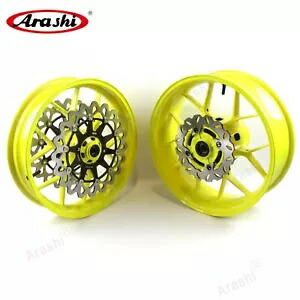 嵐 フロント & リア ホイール リム ブレーキ ローター セット ホンダ CBR1000RR 2006 2007 YG用 Arashi Front & Rear Wheel Rim Brake Rotors Set For Honda CBR1000RR 2006 2007 YG 【並行輸入品】