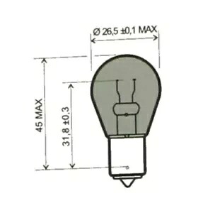 電球、白熱灯 BA15S S25 12V 21W ヤマハ DT 125 R H 4BL 製造 1997-1998- Bulb, incandescent lamp BA15S S25 12V 21W for Yamaha DT 125 R H 4BL manufactured 1997-1998- 【並行輸入品】