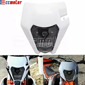 スーパーモト LED ヘッドライトヘッドランプフェアリング EXC 250 450 530 SX XC XCW SXF XCF Supermoto LED Headlight Headlamp Fairing For EXC 250 450 530 SX XC XCW SXF XCF 【並行輸入品】|カスタムパーツ WORLD倉庫