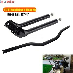 オートバイ 1 1/8 "ハンドルバー & ライザー 高さ 12"+1" ハーレーツーリングストリートグライド用 Motorcycle 1 1/8" Handle Bar & Riser 12"+1" Tall For Harley Touring Street Glide 【並行輸入品】｜カスタムパーツ WORLD倉庫