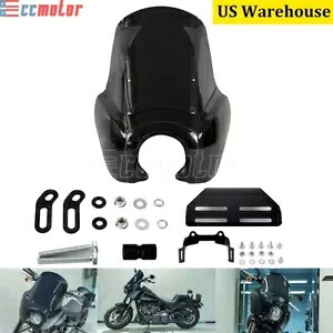 ハーレーソフテイル ローライダー S FXLRS 2020-2022 クラブスタイルフェアリングフロントガラスキット用 For Harley Softail Low Rider S FXLRS 2020-2022 Club Style Fairing Windshield Kit 【並行輸入品】