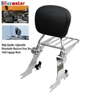 バックレスト シーシーバー & 荷物ラック ハーレー スポーツスター XL 883 1200 48 72 '04-'22用 Backrest Sissy Bar & Luggage Rack For Harley Sportster XL 883 1200 48 72 '04-'22 【並行輸入品】