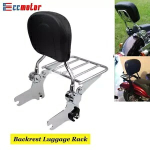 シーシーバー パッセンジャーバックレスト パッド付き ハーレーロードストリートグライド FLHX FLTR FLHR用 Sissy Bar Passenger Backrest W/ Pad For Harley Road Street Glide FLHX FLTR FLHR 【並行輸入品】