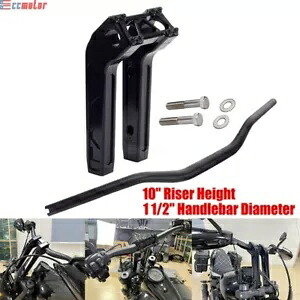 1.5インチ プルバック 10インチ 高さ ハンドルバー ライザー ハーレー ダイナ ソフテイル FXLR FXLRS FLFTS用 1.5" Pullback 10" Tall Handlebar Risers For Harley Dyna Softail FXLR FXLRS FLFTS 【並行輸入品】｜カスタムパーツ WORLD倉庫