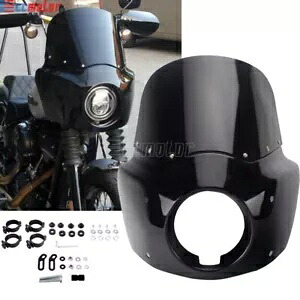 フロントフェアリング + 11インチ フロントガラス クラブスタイル ハーレー ローライダー S FXLRS 2020-2024用 Front Fairing + 11\