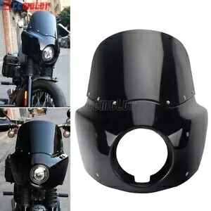 フロントフェアリングフロントガラス 高さ11インチ 幅19インチ ハーレーローライダー FXLR FXST FXBB/S用 Front Fairing Windshield 11\