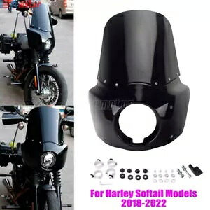 ハーレー ソフテイル ローライダー FXLR スタンダード FXST FXBBS 用アッパーフェアリング & フロントガラス Upper Fairing & Windshield for Harley Softail Low Rider FXLR Standard FXST FXBBS 【並行輸入品】 58,080円