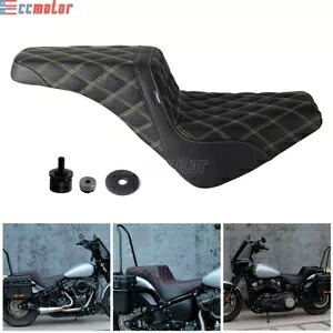 オートバイステップアップシートクッションハーレーソフテイルデラックス FLDE スリム FLSL FLHCS Motorcycle Step-Up Seat Cushion For Harley Softail Deluxe FLDE Slim FLSL FLHCS 【並行輸入品】|カスタムパーツ WORLD倉庫