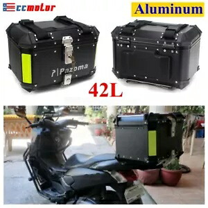 42L オートバイトップケーステールボックスアルミトランク防水収納キャリアケース 42L Motorcycle Top Case Tail Box Aluminum Trunk Waterproof Storage Carrier Case 【並行輸入品】｜カスタムパーツ WORLD倉庫